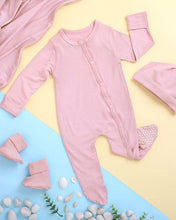 Load image into Gallery viewer, Coral Blush Bamboo Beanie & Booties