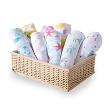 Load image into Gallery viewer, Classic Checks Organic Muslin Swaddle &amp; Bib
