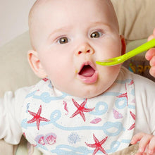 Load image into Gallery viewer, Under the Sea Pack of 2 Organic Muslin Bibs
