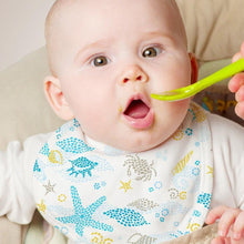 Load image into Gallery viewer, Under the Sea Pack of 2 Organic Muslin Bibs
